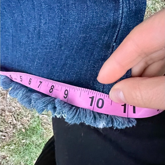 NWT Risen jeans 27 5 ultra high rise flare bell dark denim wide - Picture 11 of 16